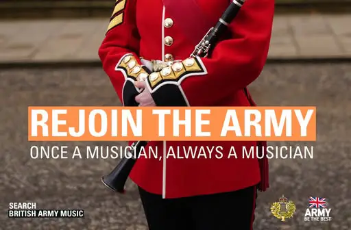 Would you consider rejoining as a musician in The Royal Corps of Army Music?