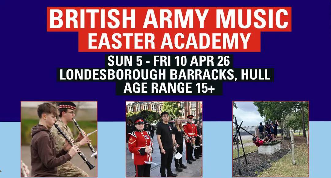British Army Music Easter Academy 2026.